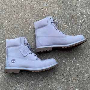Light Gray Timberland Boots